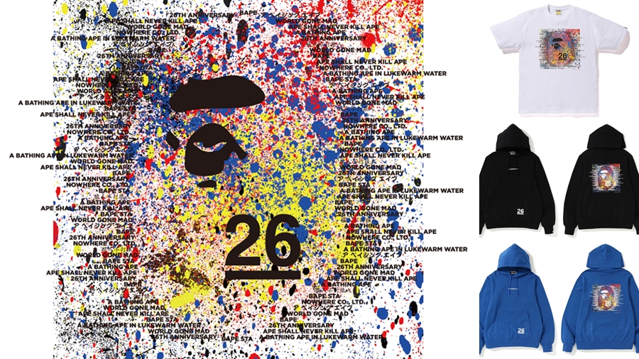 26th Anniversary A BATHING APE Ape Head Bape fashion NIGO streetwear สตรีทแวร์ แฟชั่น