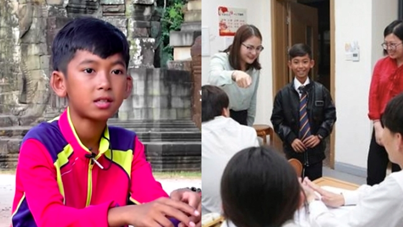 Thuch Salik ทุนการศึกษา ธุช สาลิก เด็กกัมพูชา เด็กเก่ง