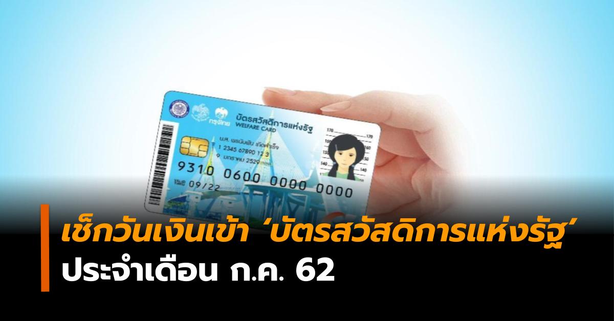 บัตรคนจน บัตรสวัสดิการแห่งรัฐ