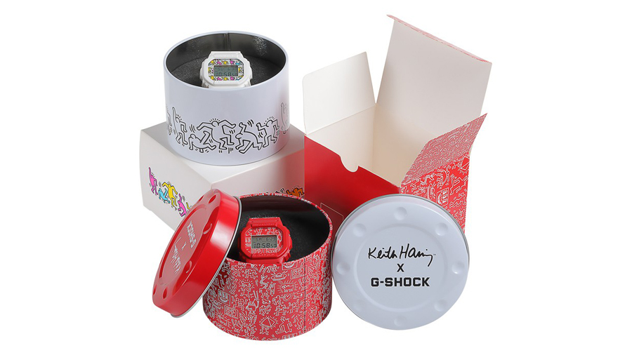 Collaboration DW-5600 fashion g-shock Keith Haring Pop Art streetwear watch นาฬิกา ป๊อปอาร์ต ศิลปะ ศิลปิน สตรีทแวร์ แฟชั่น