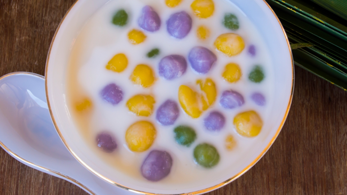 food ขนมหวาน บัวลอยไข่หวาน