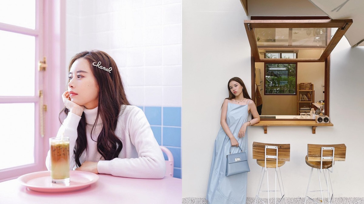 คาเฟ่สวย ฟาง ธนันต์ธรญ์ สายคาเฟ่ สาวหวาน โพสต์ท่าถ่ายรูป