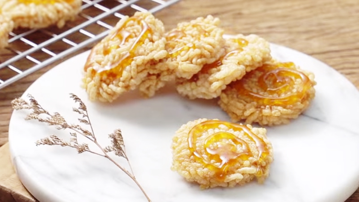 ขนมหวาน ข้าวแต๋นน้ำแตงโม สูตรขนม เมนูขนมทำขาย เมนูทำง่าย