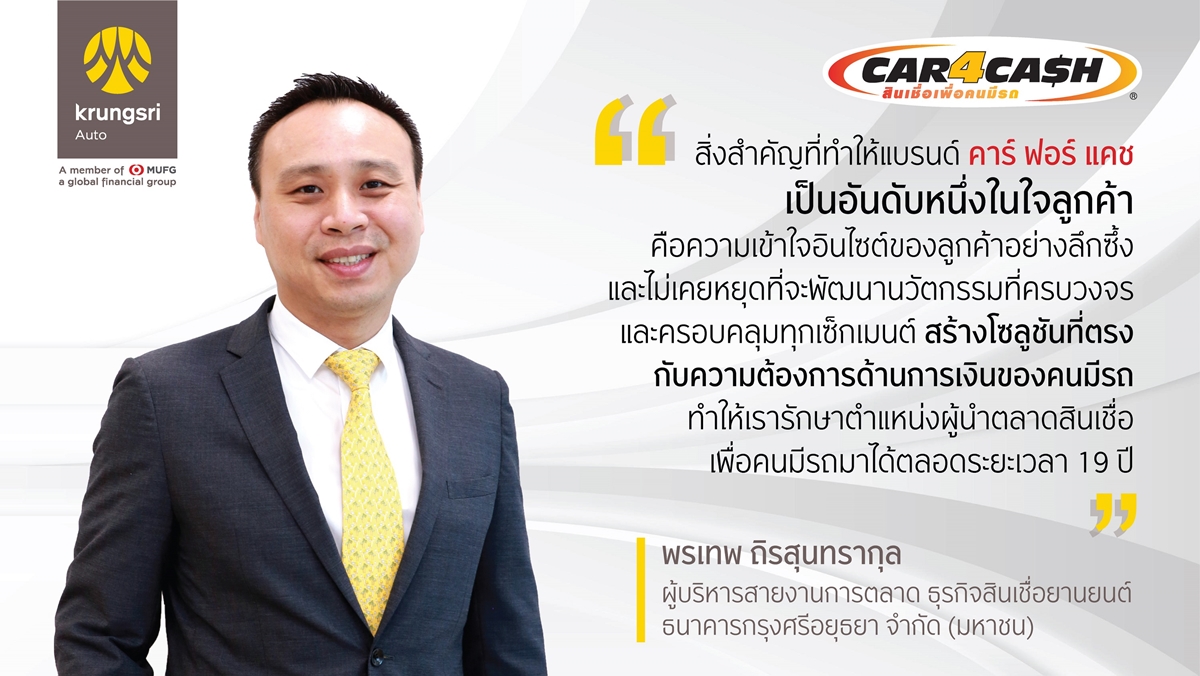 Car 4 Cash คาร์ ฟอร์ แคช ธนาคารกรุงศรีอยุธยา