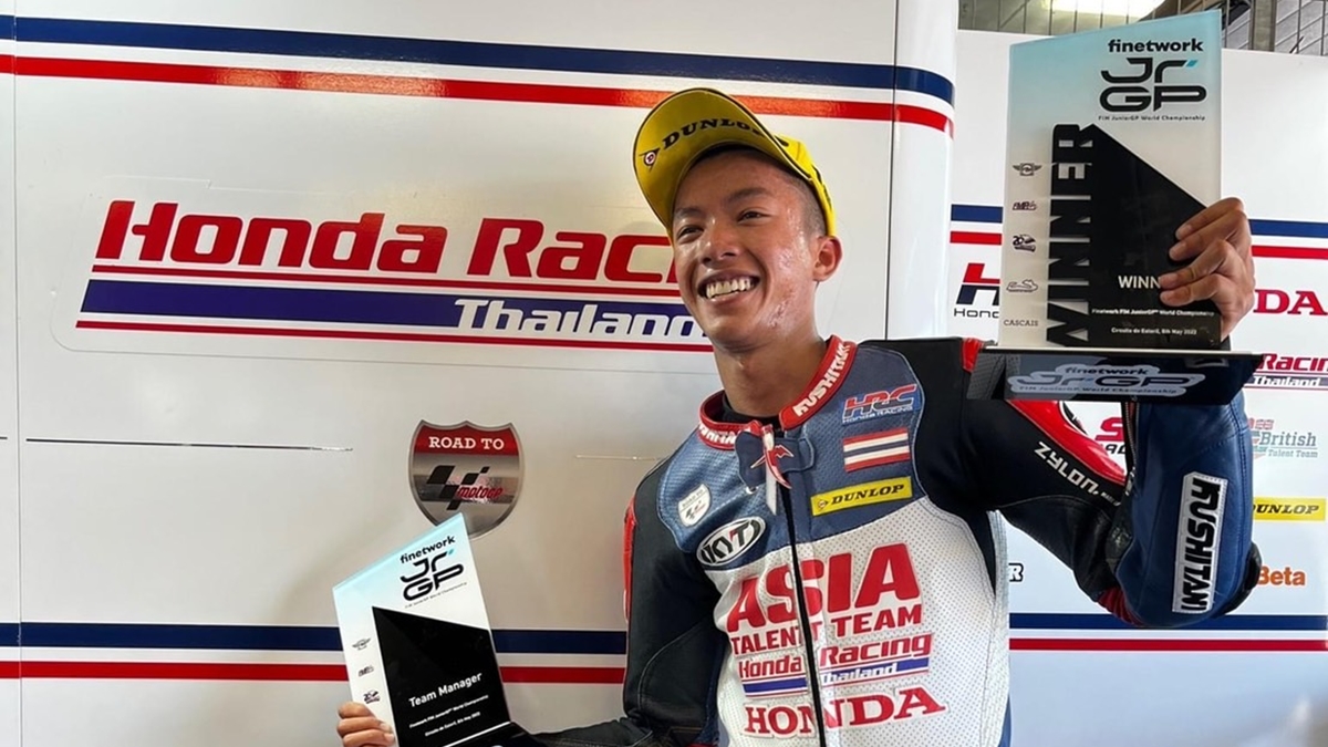 MotoGP 2022 Race to the Dream ธัชกร บัวศรี ฮอนด้า เรซ ทู เดอะ ดรีม เอฟไอเอ็ม จูเนียร์จีพี เวิลด์ แชมเปี้ยนชิพ 2022 โมโตจีพี 2022