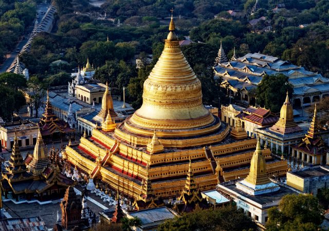 วัดสวยพม่า เจดีย์ชเวสิกอง เมืองพุกาม
