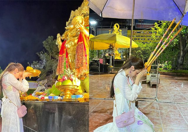 ขวัญ อุษามณี เทวาลัยพระพิฆเนศบางใหญ่ ไหว้พระ