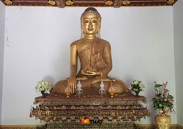 พระพุทธรูปปางฉันผลสมอ วัดป่าฝาง วัดมอญ วัดศาสนโชติการาม