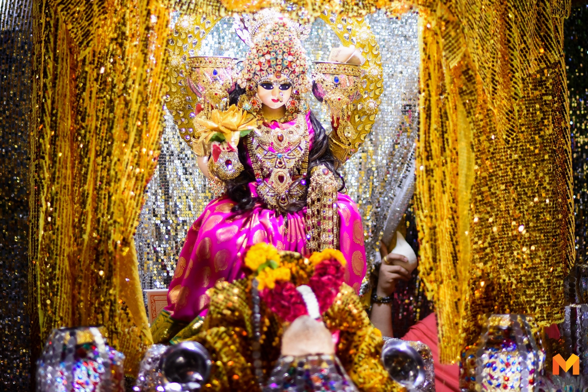 นวราตรี พระแม่ลักษมี วัดแขก สีลม วันวิชัยทัสมิ